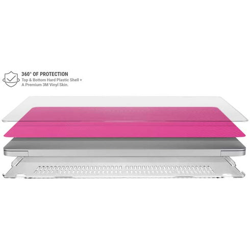 Pink Carbon Fiber Specialty Texture Material MacBook Air 15in (2023-2025) Case plus Skin